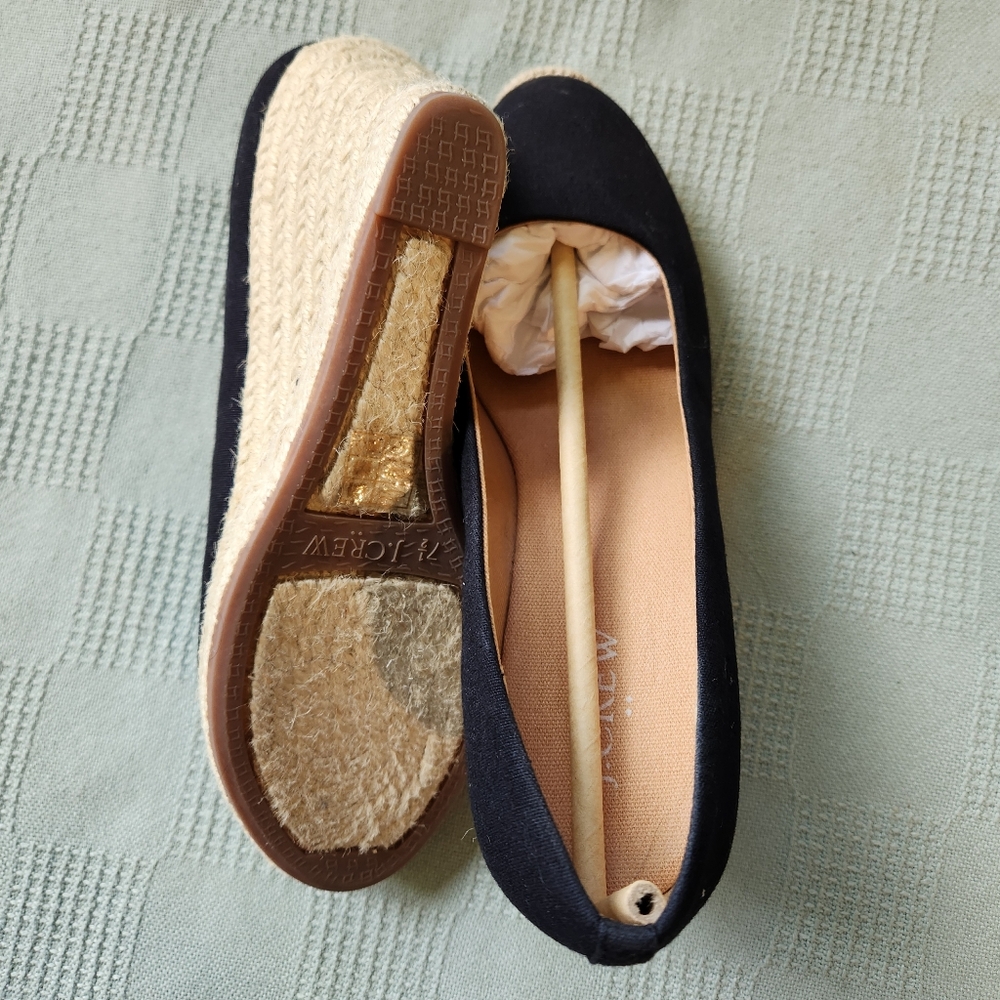 J Crew Canvas Espadrille Wedge